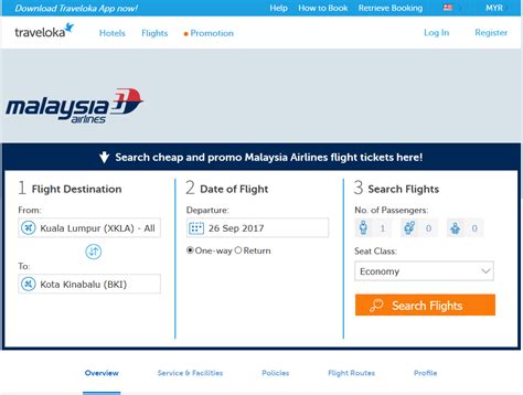 malaysia airlines booking flight